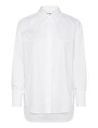 Christiane - Solid Cotton Rd Tops Shirts Long-sleeved White Day Birger Et Mikkelsen