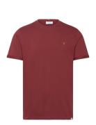 Nørregaard T-Shirt - Seasonal Tops T-Kortærmet Skjorte Burgundy Les Deux