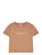 Single Favorite Taurus Tee Tops T-Kortærmet Skjorte Brown Mads Nørgaard