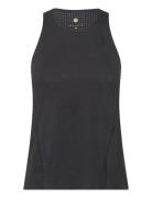 Dakia W Top With Lasercut Mesh Sport T-shirts & Tops Sleeveless Black Athlecia