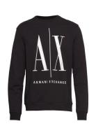 Sweatshirt Tops Sweatshirts & Hoodies Sweatshirts Black Armani Exchange