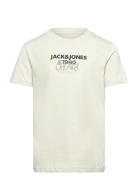 Jorbushwick Tee Ss Crew Neck Fst Jnr Tops T-Kortærmet Skjorte Cream Jack & J S