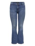 Carsally Reg Flared Dnm Bj114-3 Noos Bottoms Jeans Flares Blue ONLY Carmakoma