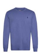 Custom Slim Fit T-Shirt Tops T-Langærmet Skjorte Blue Polo Ralph Lauren