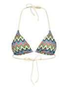 Amber Bikini Top Swimwear Bikinis Bikini Tops Triangle Bikinitops Blue Becksöndergaard