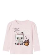 Nmfjuliet Gabby Ls Top Box Sky Tops T-shirts Long-sleeved T-Skjorte Pink Name It