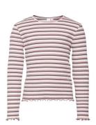 Vmhelle Aura Francis Ls Top Jrs Girl Tops T-shirts Long-sleeved T-Skjorte Multi/patterned Vero Moda Girl