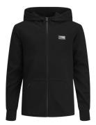 Jcoair Sweat Zip Hood Noos Jnr Tops Sweatshirts & Hoodies Hoodies Black Jack & J S