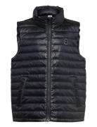 Shiny Light Padded Down Vest Foret Vest Black GANT