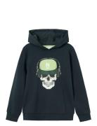 Nkmlagunas Ls Sweat Wh Unb Tops Sweatshirts & Hoodies Hoodies Green Name It