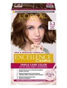 L'oréal Paris Excellence Color Cream Kit 5,3 Golden Light Brown Beauty Women Hair Care Color Treatments Nude L'Oréal Paris