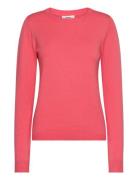 Objthess L/S O-Neck Knit Pullover Noos Tops Knitwear Jumpers Coral Object