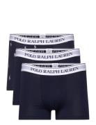 Classic Stretch-Cotton Trunk 3-Pack Boxershorts Black Polo Ralph Lauren