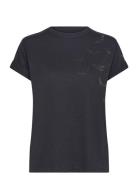 Anya Pcl Rain Strass Wings Tops T-shirts & Tops Short-sleeved Black Zadig & Voltaire