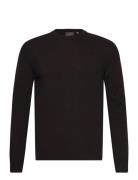 Valter Roundneck Designers Knitwear Round Necks Brown Oscar Jacobson