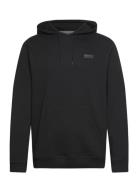 B.intl Small Logo Hood Tops Sweatshirts & Hoodies Hoodies Black Barbour