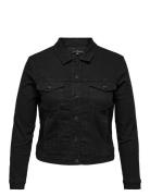 Carwespa Ls Jacket Black Dnm Noos Jakke Denimjakke Black ONLY Carmakoma