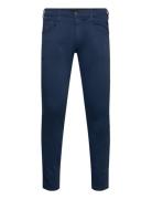 Anbass Trousers Slim Hyperflex Colour Xlite Bottoms Trousers Casual Navy Replay