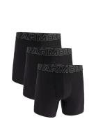 Ua Performance Tech - Solid 6 In 3Pk Boxershorts Black Under Armour