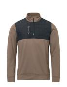 Mens Hoylake Thermo Midlayer Sport Sweatshirts & Hoodies Fleeces & Midlayers Brown Abacus