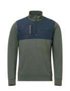 Mens Hoylake Thermo Midlayer Sport Sweatshirts & Hoodies Fleeces & Midlayers Khaki Green Abacus