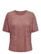 Onpaub-Bia On Ss Loose Bn Tee Tops T-shirts & Tops Short-sleeved Burgundy Only Play