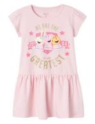 Nmfmerina Peppa Ss Dress Cplg Dresses & Skirts Dresses Casual Dresses Short-sleeved Casual Dresses Pink Name It