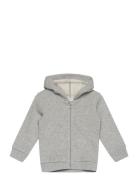 Jacket W/Hood L/S Tops Sweatshirts & Hoodies Hoodies Grey United Colors Of Benetton