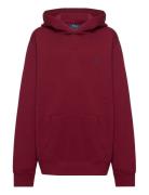 Seasonal Fleece-Ls Po Hood-Tp-Knt Tops Sweatshirts & Hoodies Hoodies Burgundy Ralph Lauren Kids