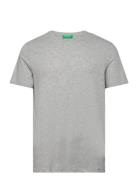 Short Sleeves T-Shirt Tops T-Kortærmet Skjorte Grey United Colors Of Benetton