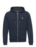 Belstaff Full Zip Hoodie Dark Ink Designers Sweatshirts & Hoodies Hoodies Blue Belstaff