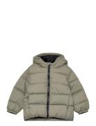 Quilted Jacket Foret Jakke Khaki Green Mango