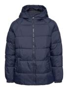 Hood Quilted Coat Foret Jakke Navy Mango