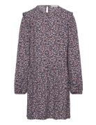 Flower Print Dress Dresses & Skirts Dresses Casual Dresses Long-sleeved Casual Dresses Multi/patterned Mango