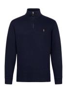 Estate Rib-Lsl-Knt Tops Knitwear Half Zip Jumpers Navy Polo Ralph Lauren