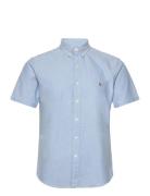 Slim Fit Oxford Shirt Designers Shirts Short-sleeved Blue Polo Ralph Lauren