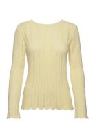 Lupinebbinda Knit Tops Knitwear Jumpers Yellow Bruuns Bazaar