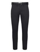 Slim Twill Chinos Bottoms Trousers Chinos Black GANT