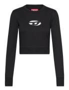 F-Slimmy-Od Sweat-Shirt Tops Sweatshirts & Hoodies Sweatshirts Black Diesel