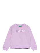 Sweater L/S Tops Sweatshirts & Hoodies Sweatshirts Purple United Colors Of Benetton