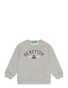 Sweater L/S Tops Sweatshirts & Hoodies Sweatshirts Grey United Colors Of Benetton