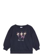 Nmfvalona Ls Long Boxy Sweat Unb Tops Sweatshirts & Hoodies Sweatshirts Navy Name It