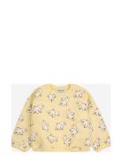 Baby Freedom Bird All Over Sweatshirt Tops Sweatshirts & Hoodies Sweatshirts Yellow Bobo Choses