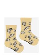 Baby Freedom Bird All Over Short Socks Sokker Strømper Yellow Bobo Choses