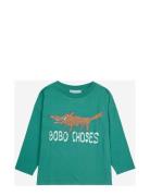 The Clever Fox T-Shirt Tops T-shirts Long-sleeved T-Skjorte Green Bobo Choses