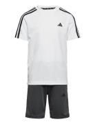 U Tr-Es 3S Tset Sets Sets With Short-sleeved T-shirt White Adidas Sportswear