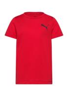 Active Small Logo Tee B Sport T-Kortærmet Skjorte Red PUMA