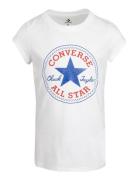 Converse Timeless Chuck Patch Tee Tops T-Kortærmet Skjorte White Converse