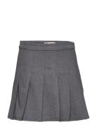 Kogoxford Short Pleat Skirt Tlr Dresses & Skirts Skirts Short Skirts Grey Kids Only