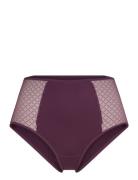 Norah Chic High-Waisted Covering Brief Lingerie Panties High Waisted Panties Purple CHANTELLE